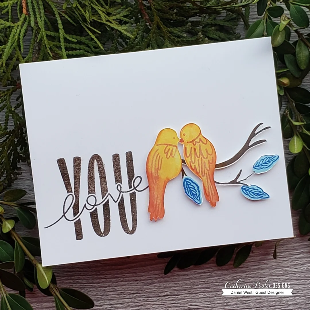 Catherine Pooler Designs Adoring You Stamp of Approval Card by Daniel West