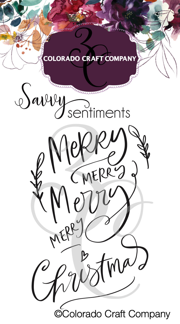 SS530 Savvy Sentiments~Merry Merry 2 x 3 Clear Stamps PKG WM.jpg