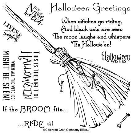 BB569 Big & Bold~Witch's Broom 6 x 6 Clear Stamps Non PKG.jpg