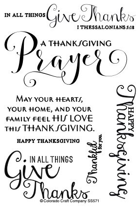 SS571 Savvy Sentiments~Thanksgiving Prayer 4 x 6 Clear Stamps Non PKG.jpg