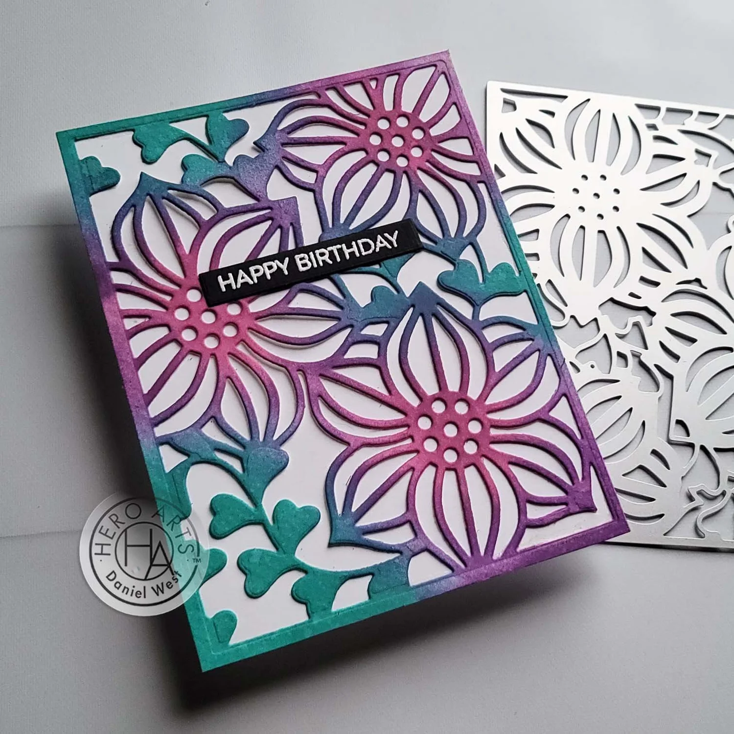 Hero Arts Extra Post Blender Brush Painting — Del & Artie