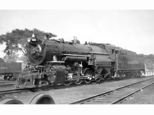 D&H 1115 TYPE: 2-8-0 CLASS: E-5a DATE: 1946 LOCATION: Binghamton, NY PHOTOGRAPHER: Charles Elston, (Jim Wright Collection)