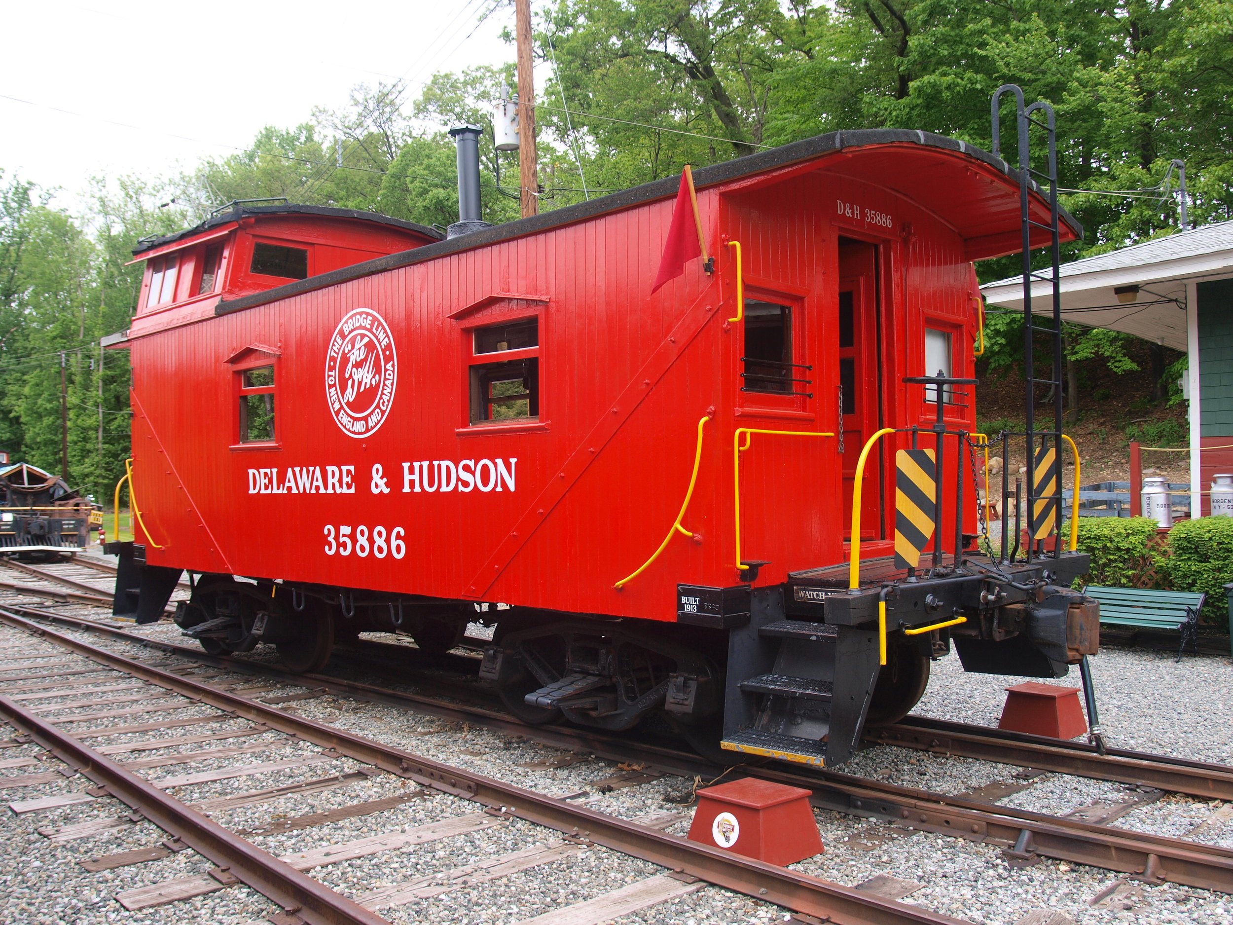 D&H #35886, built in 1913, is now owned by Steve Hepler, the President of the Whippany Railway Museum in Whippany, NJ. It is pictured on the museum grounds on May 22, 2016. (Steve Hepler photo)