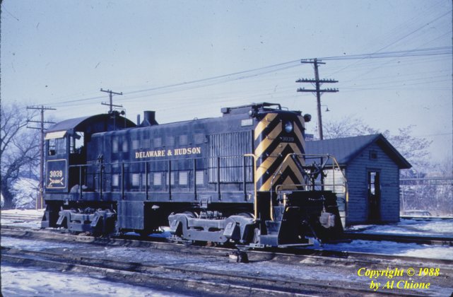 D&H 3039 Wilkes Barre, PA photographed by Al Chione, January 7, 1961. Tony D. Steele Collection.