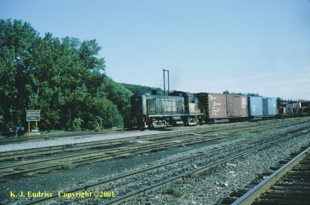 D&H 4126 In Lightning Stripe at Mechanicville in October, 1978. Kevin J. Endriss photo