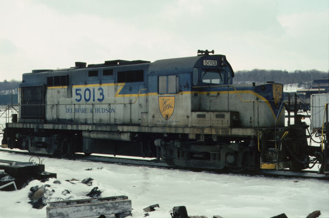D&H 5013 Unit #5013 at Colonie, NY in January of 1982. Jim Bachorz Collection