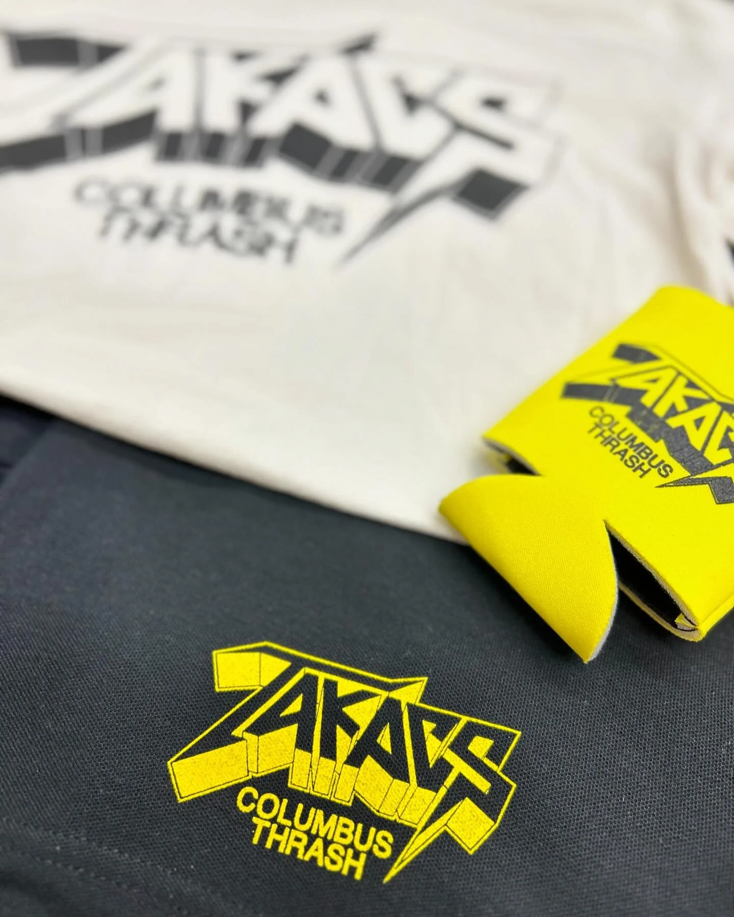 Shirts, Koozies, and Shorts for our friends at @takacsthrash ⭐️ We do it all over here at Rewind Press!

#bekindrewindpress #supportlocalmusic #supportyourlocalscreenprinter