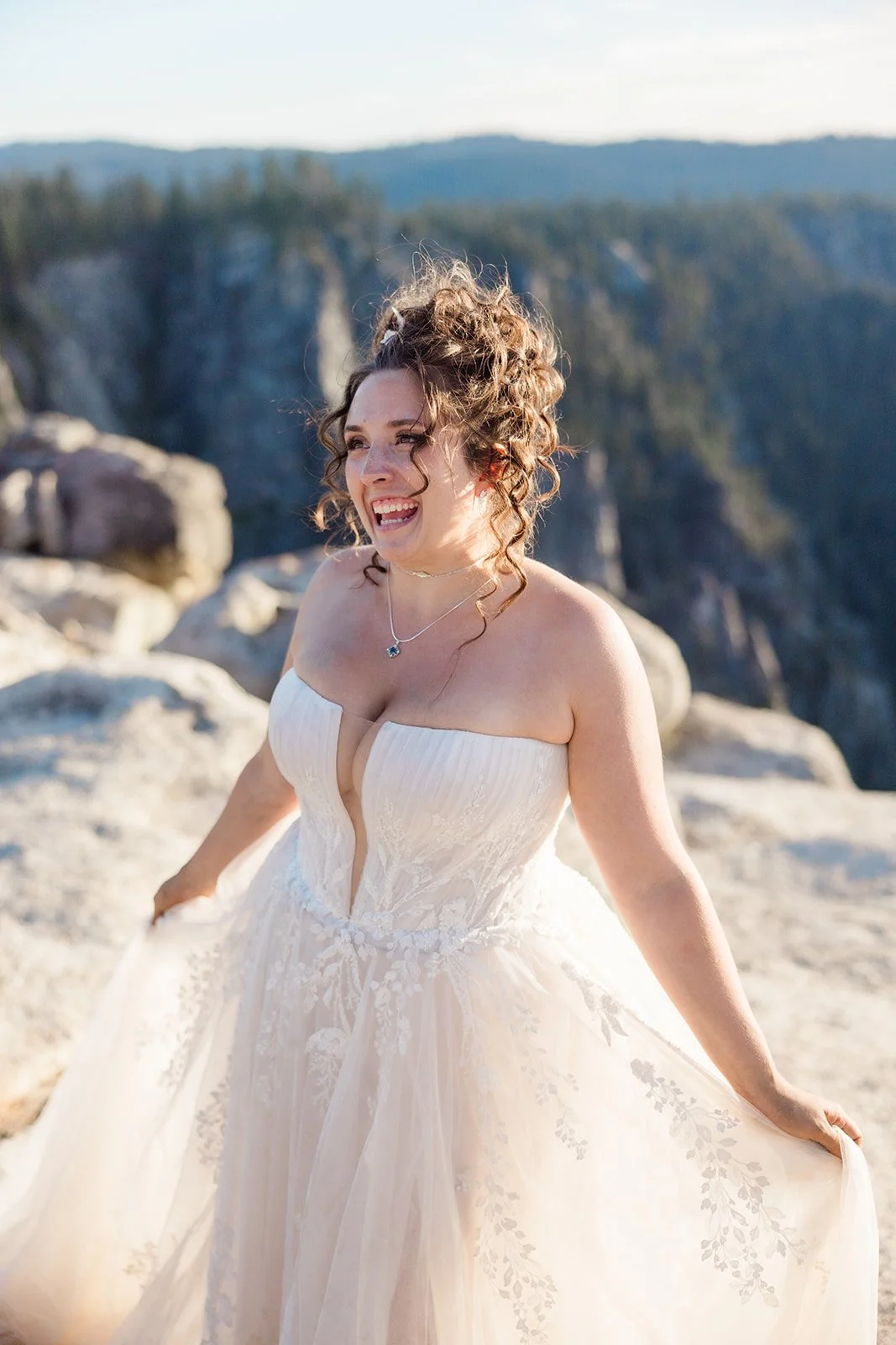 Yosemite Bridal Updo & Natural Makeup