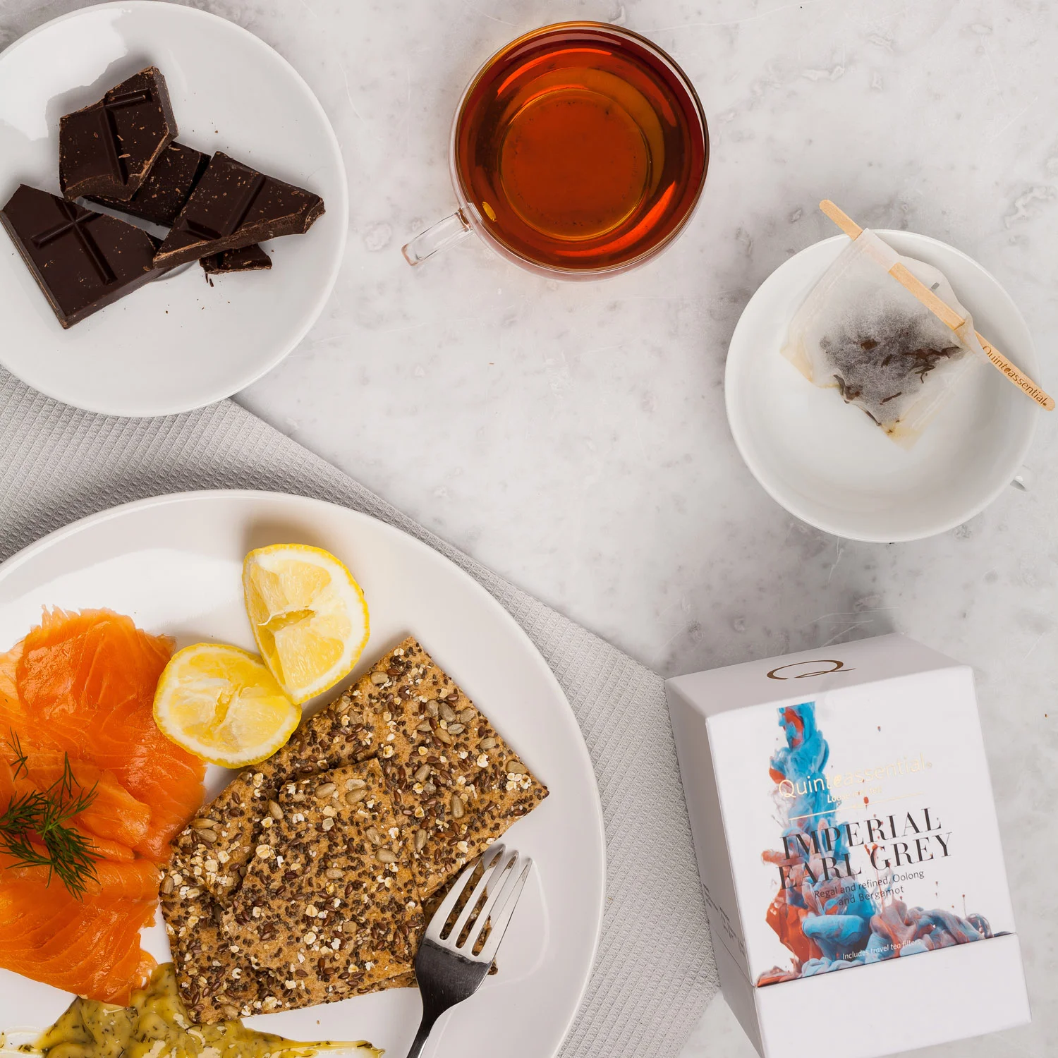 Premium loose leaf tea – Quinteassential’s award winning interpretation of classic Earl Grey tea with oolong tea and Italian bergamot