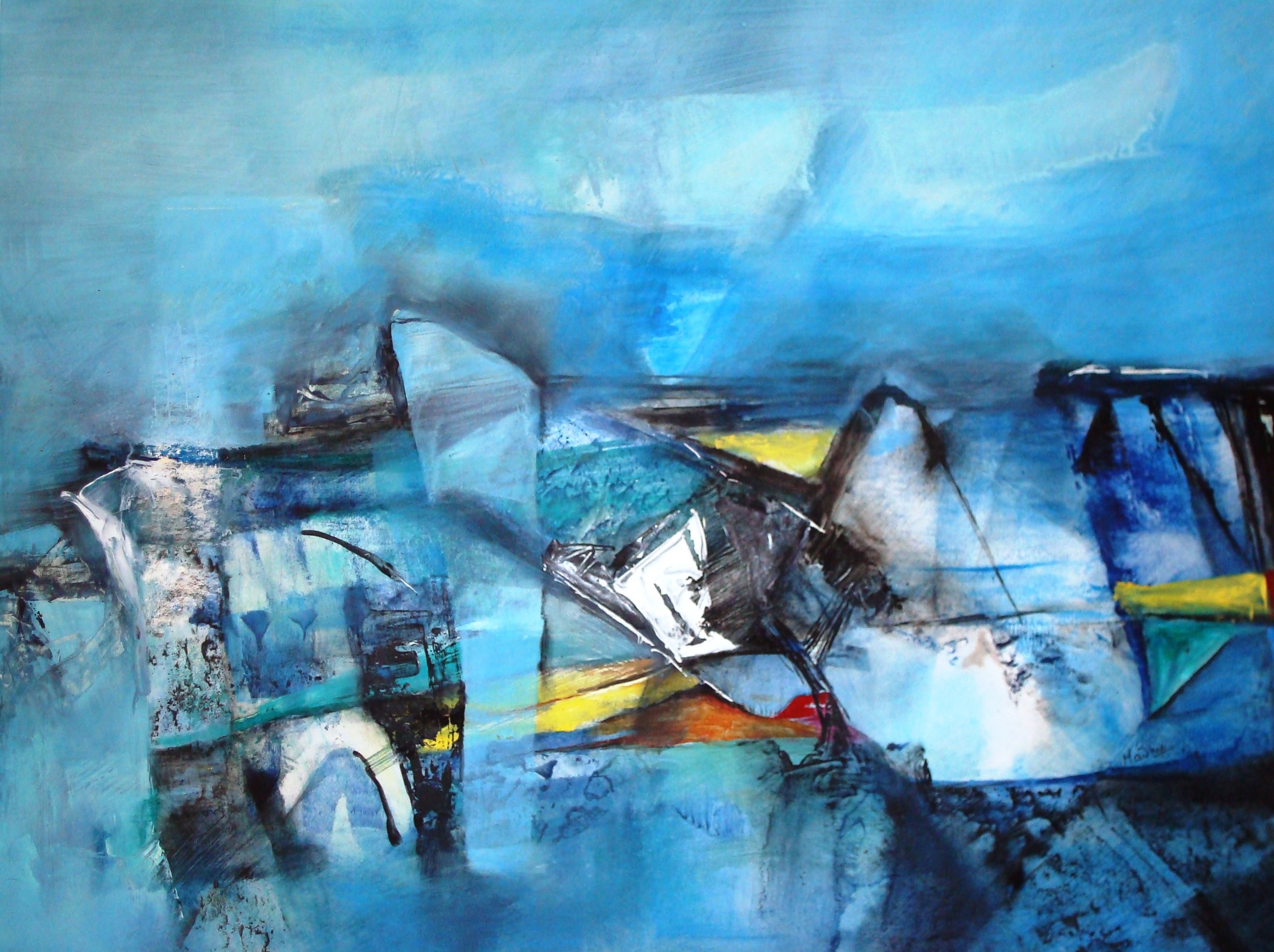 Mixed Media on Paper; 18" X 24"