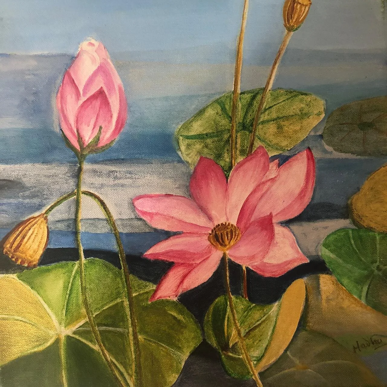  Mixed Media on Canvas   12” X 12” 