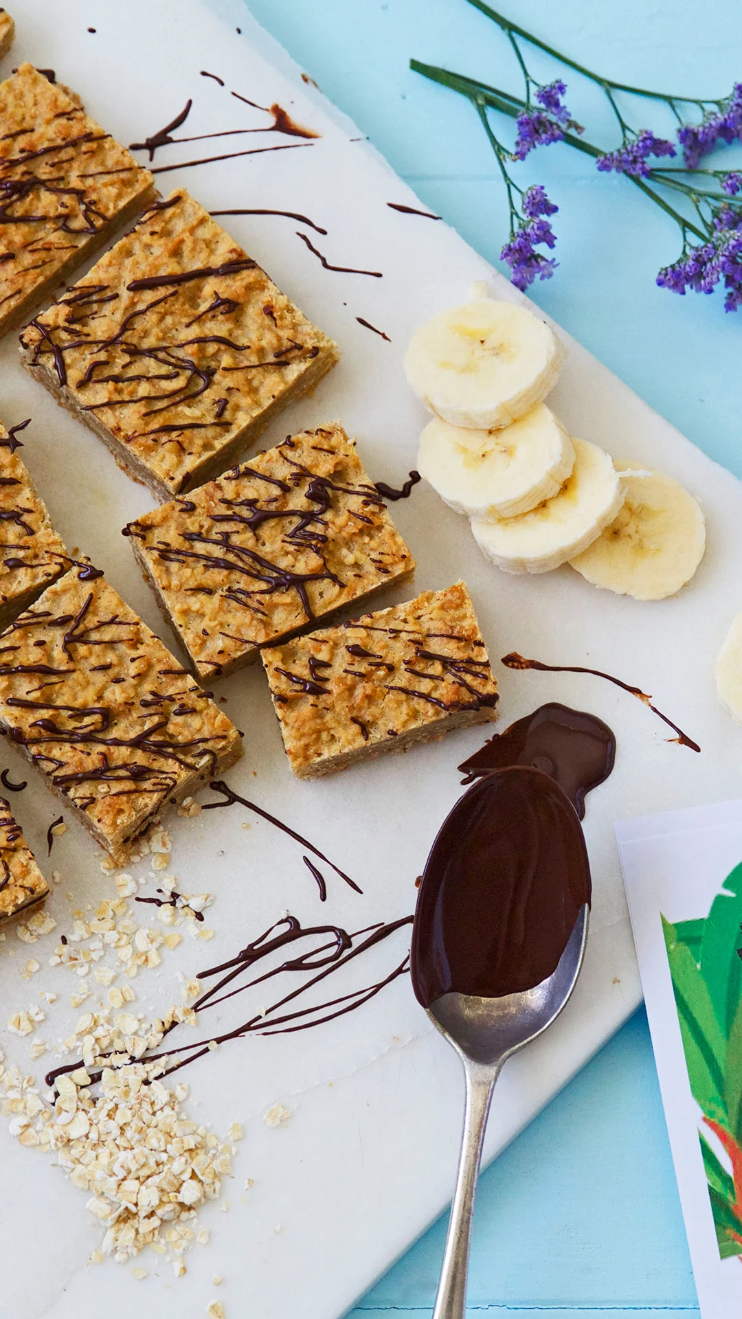 Banana, Apple and Oat Bars