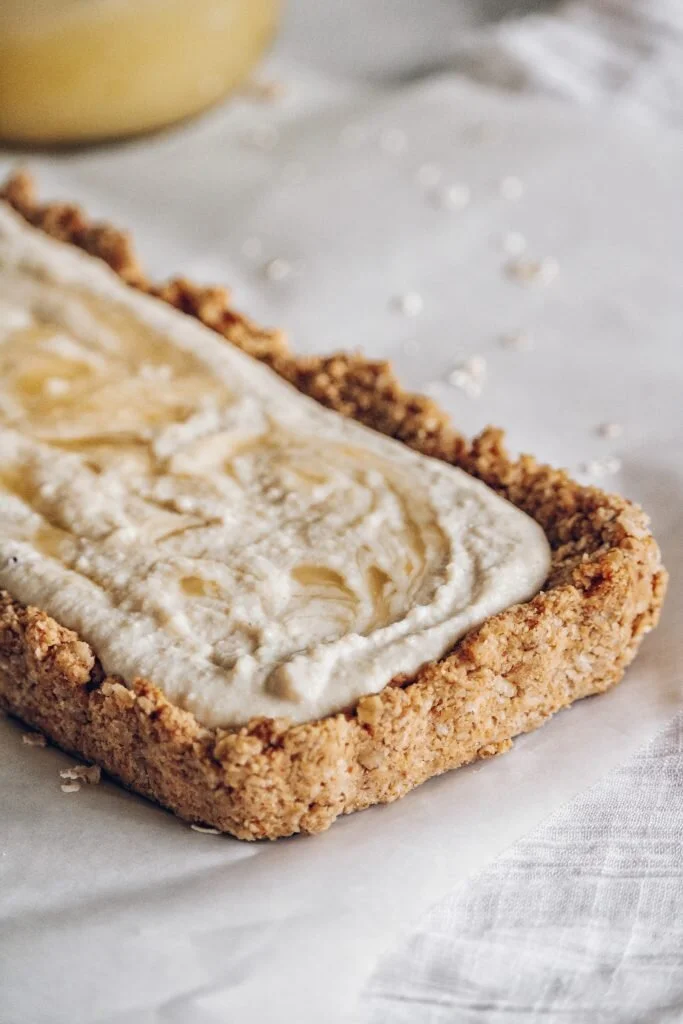 Plant based Lime Curd Cheesecake