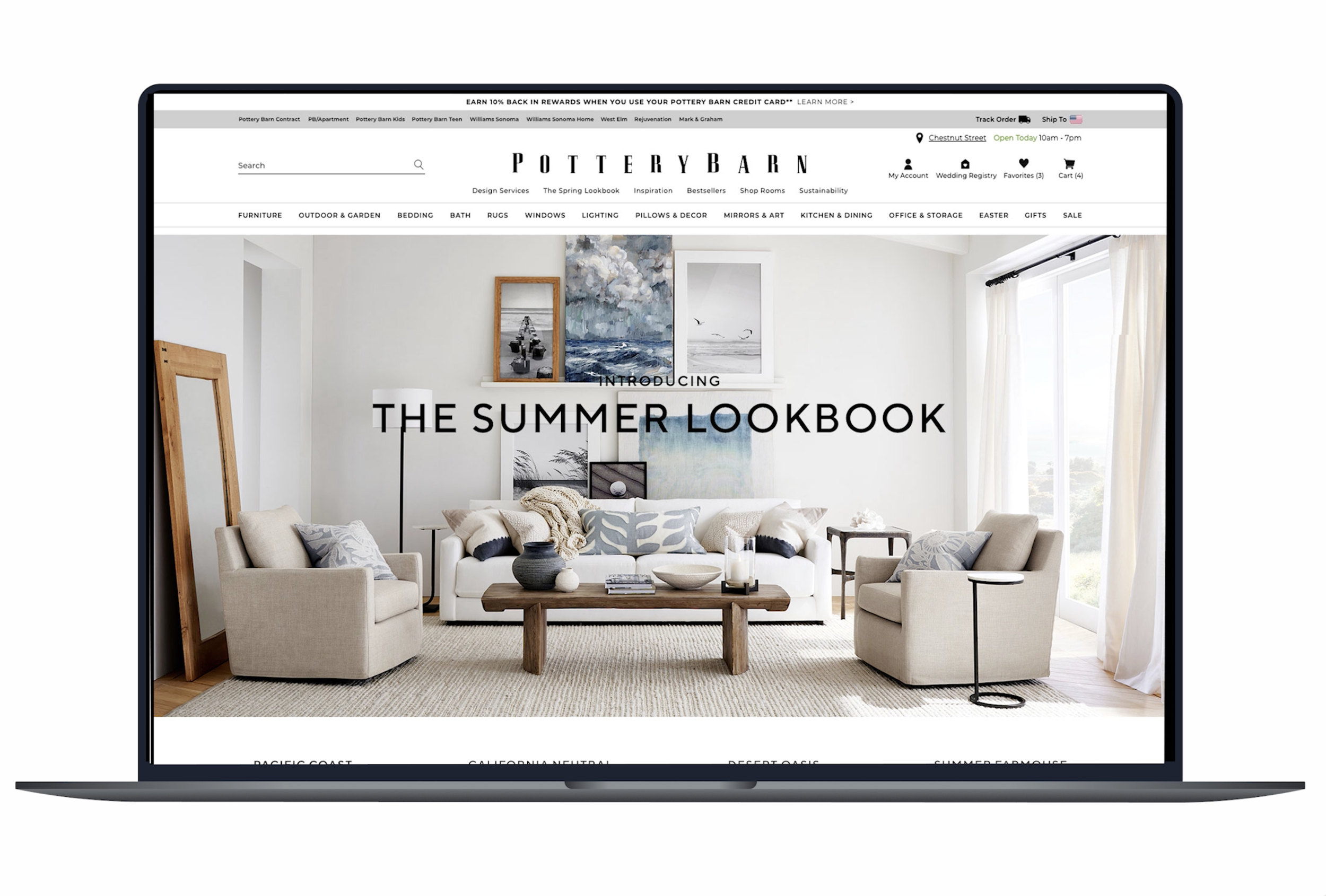 Site Landing Page: Summer Lookbook