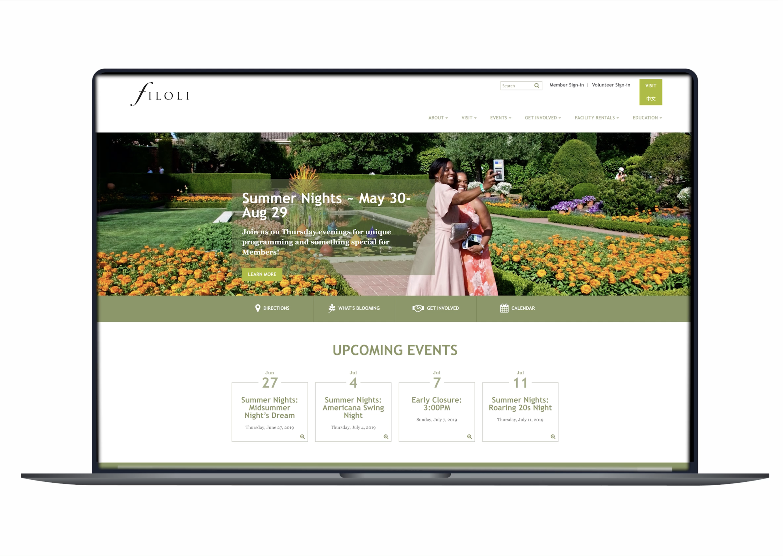 Site Refresh: Filoli