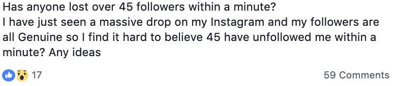 Call me a cynic, but I’m impressed every one of this person’s followers are genuine. How can they be so sure?