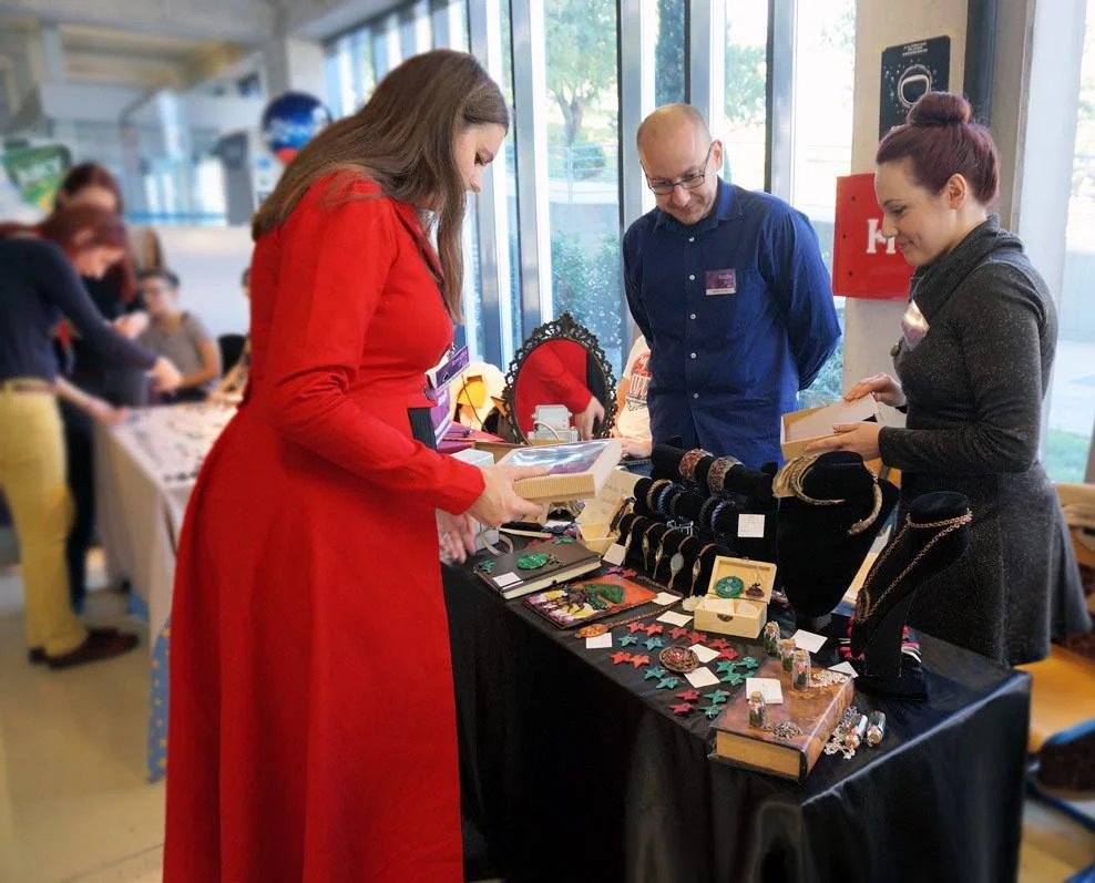 Emma Newman, British author and podcaster, searching for her new notebook