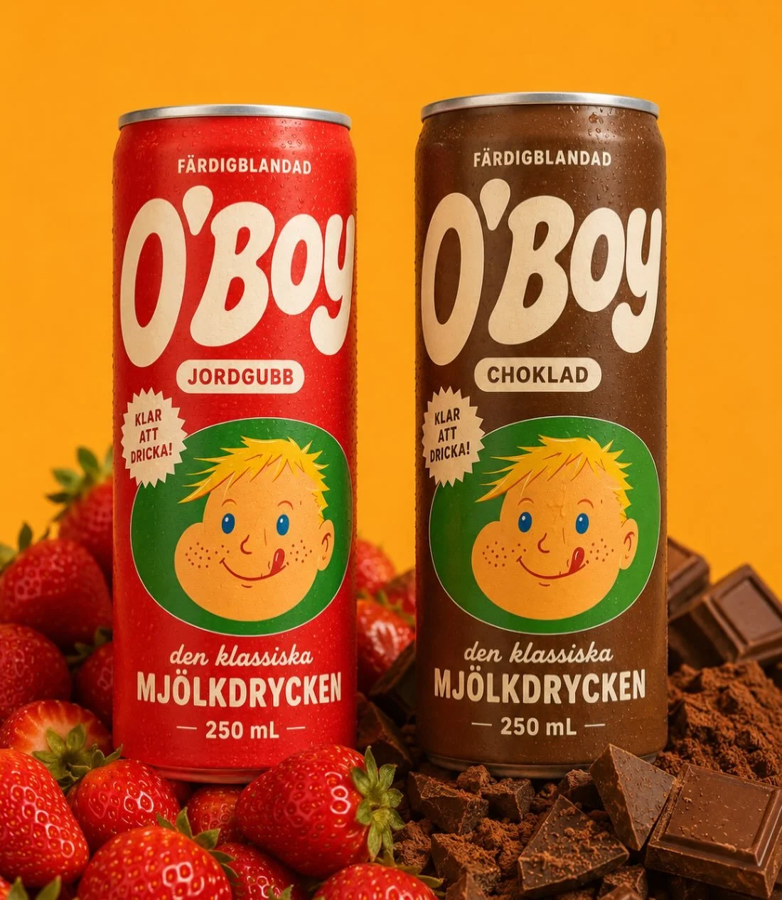 Jag vill ju ocks&aring; vara som kidsen och g&aring; runt med en burk i handen.
Eftersom jag har valt ett liv utan alkohol k&auml;nns en &ouml;lburk inte riktigt som jag. Men de h&auml;r tv&aring; hade jag gladeligen burit runt p&aring;. En i var han