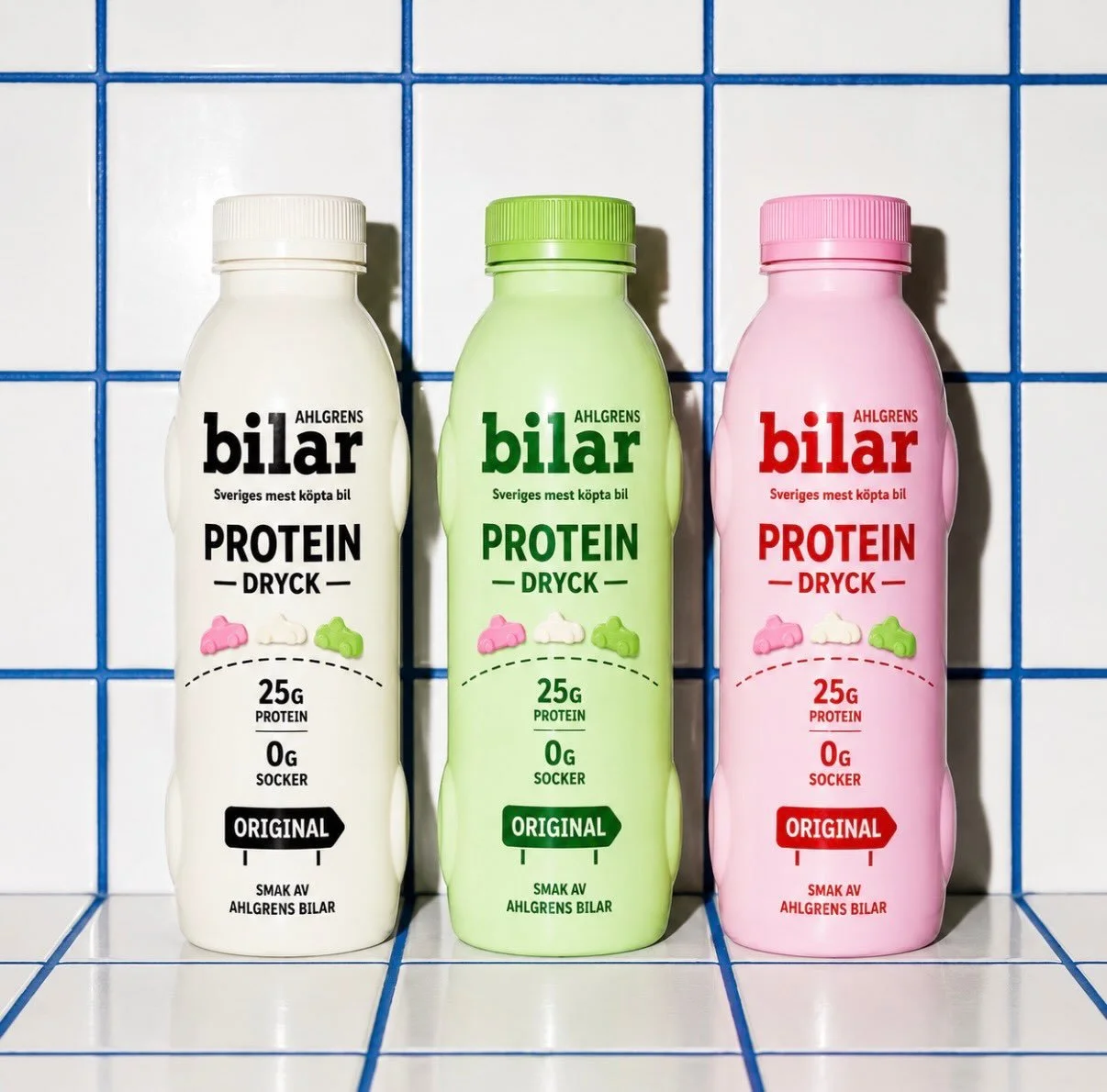 Jag tycker faktiskt att de h&auml;r borde finnas p&aring; riktigt.

Proteinsegmentet har blivit enormt, men v&auml;ldigt mycket ser fortfarande likadant ut. Svart, sportigt, funktionellt och v&auml;ldigt mycket gym. Som om protein bara vore till f&ou