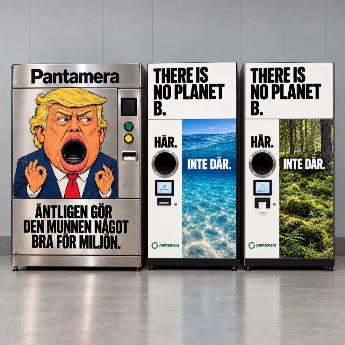 Jag vet. Jag ska akta mig f&ouml;r politik. Men ibland &auml;r det sv&aring;rt att h&aring;lla munnen st&auml;ngd.

Ig&aring;r n&auml;r jag pantade b&ouml;rjade jag fundera. Varf&ouml;r g&ouml;r vi inte n&aring;got roligare med pantautomaterna?

H&au