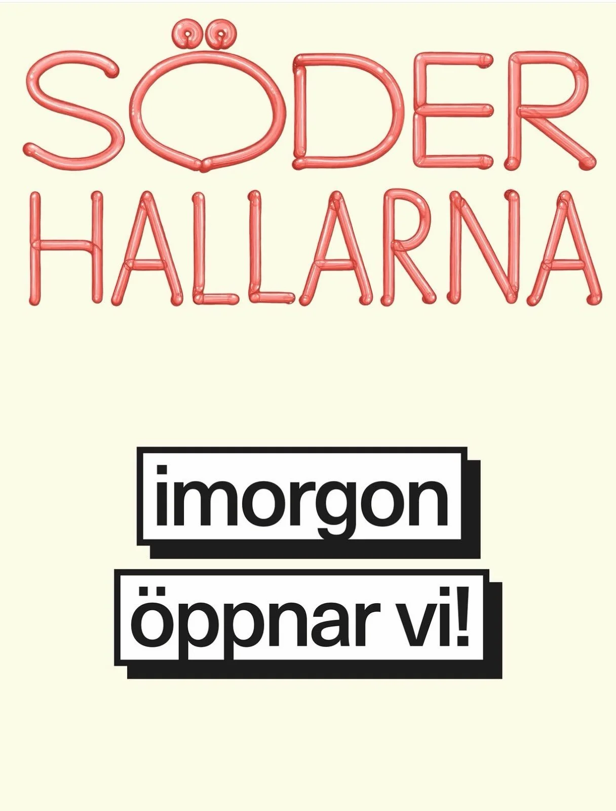Vi m&aring;ste prata om det h&auml;r.

Tre &aring;rs renovering. Och sedan detta.

&Auml;r det h&auml;r S&ouml;derhallarnas nya logotyp eller ett tillf&auml;lligt uttryck f&ouml;r invigningen? Jag fr&aring;gar uppriktigt. F&ouml;r jag f&ouml;rst&arin