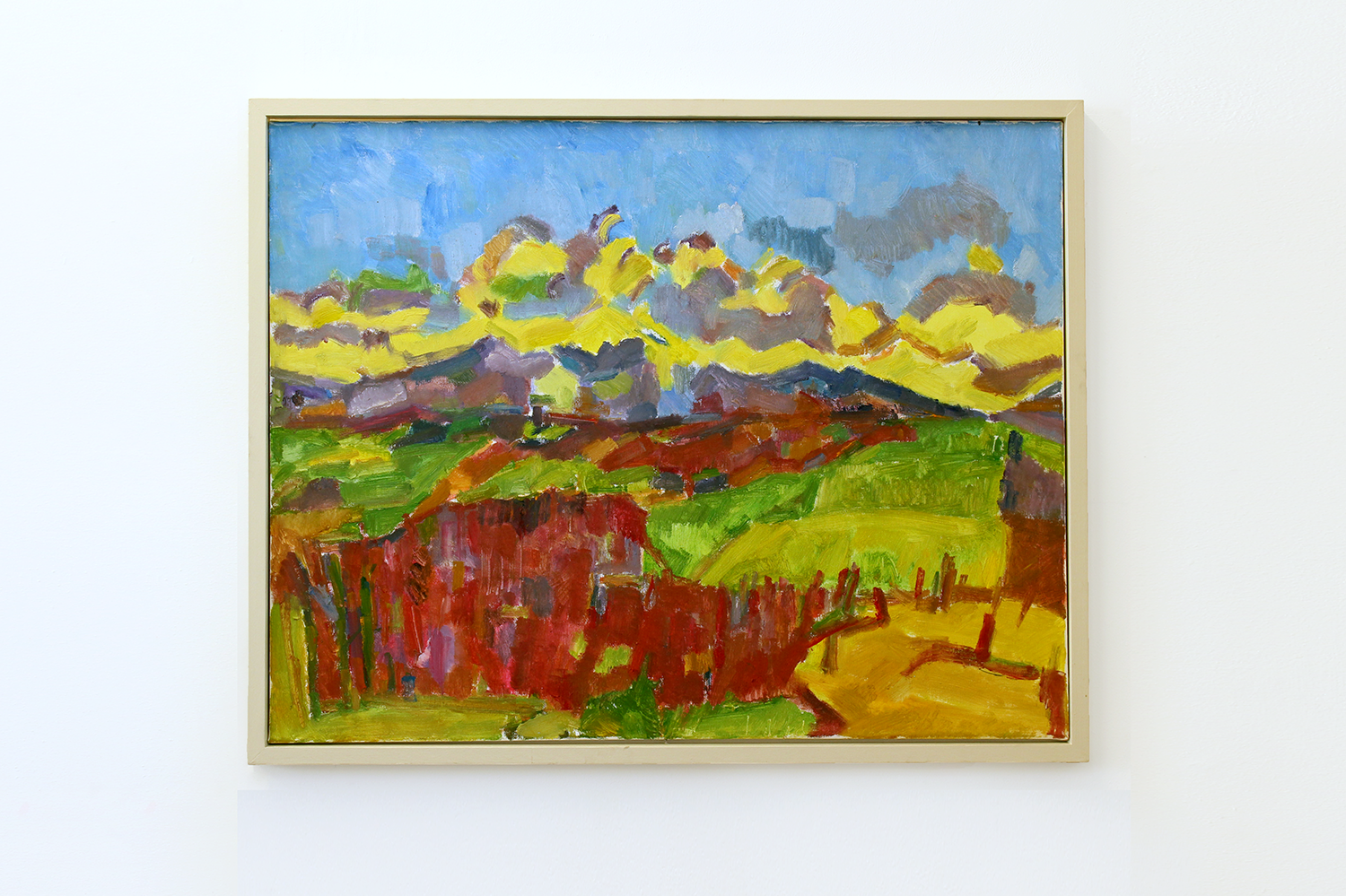 Red Woods and Snowy Mountains in Cloud (St Barthelemy, Spring)