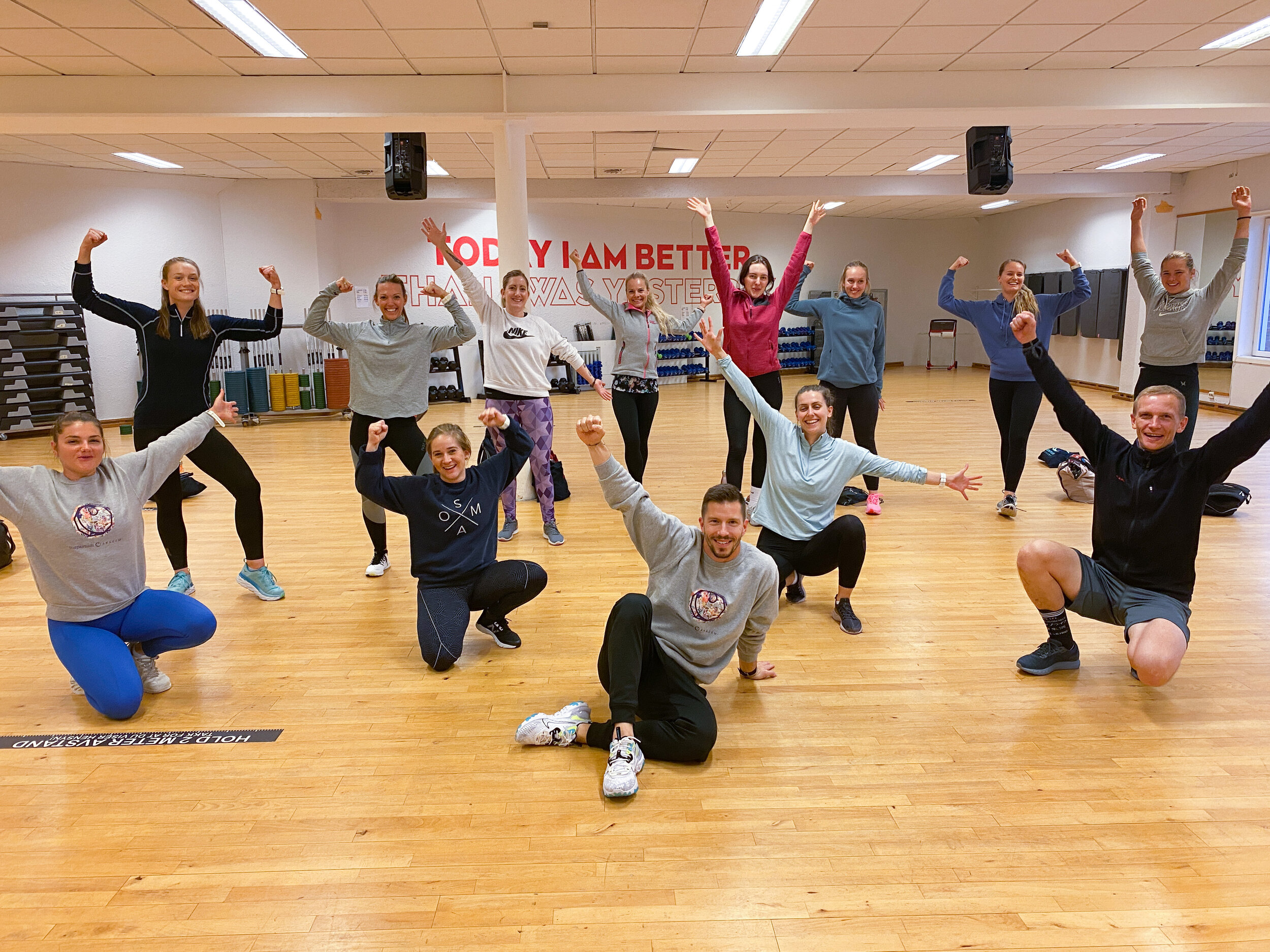 Bilde fra høstens inspartum styrke på Athletica Domus.