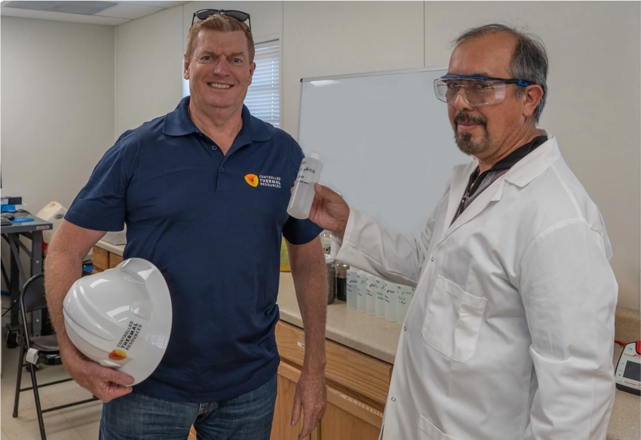 CTR recovering lithium from its Hell's Kitchen Optimization Plant in Imperial County, California.