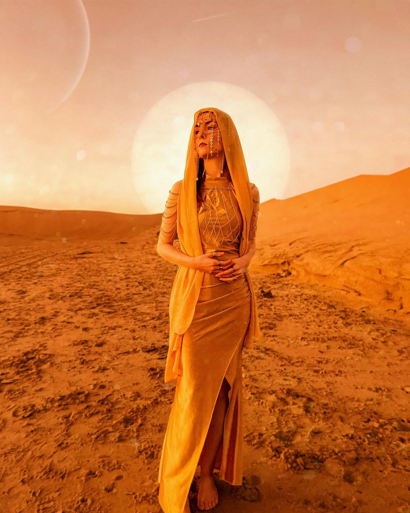 I must not fear, fear is the mind killer 🪐✨

What do you mean you&rsquo;re the Bene Gesserit Reverend MOTHER herself Lady Jessica? BRB got worms to ride

Big spooky love,
Maya

📸 and 🎨 direction by @maya.yenn
