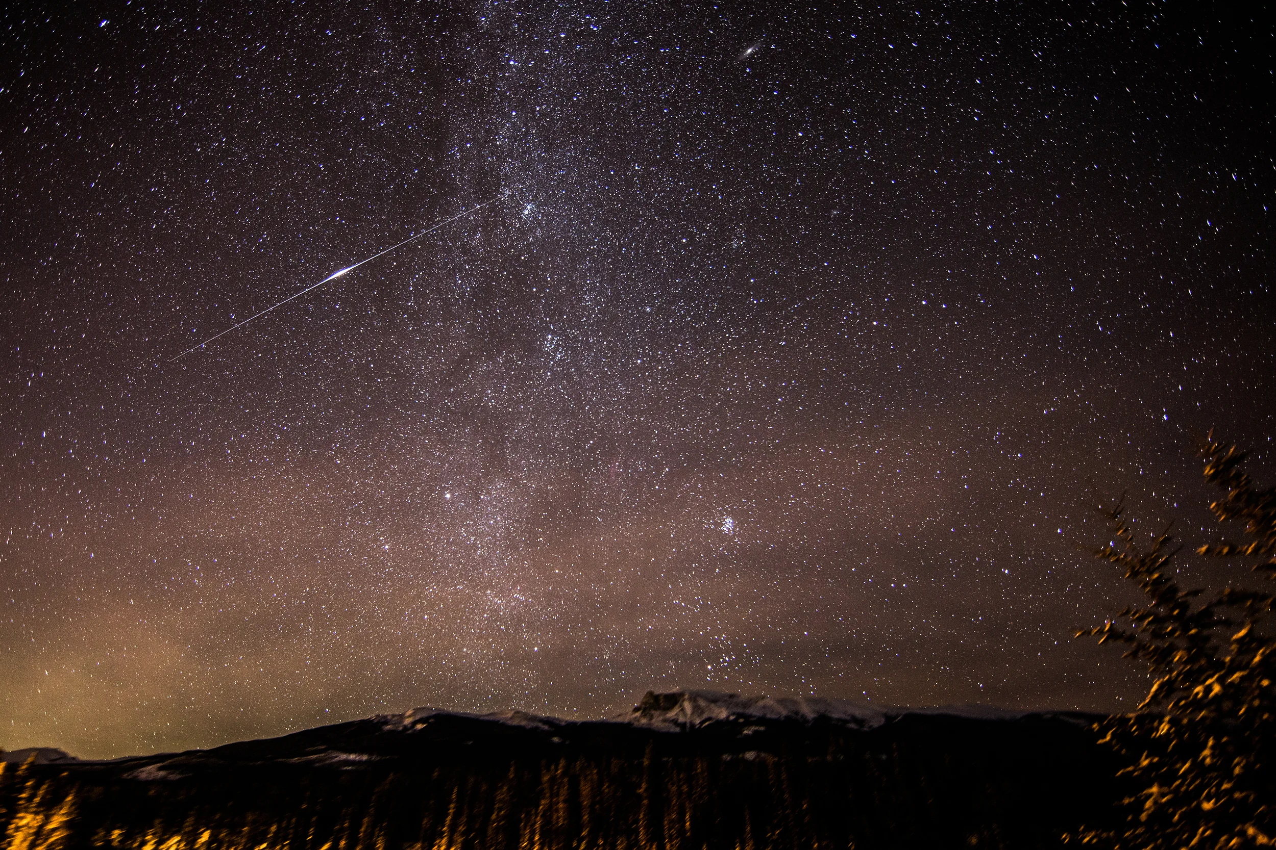 ISS flyby over Mt. Tekarra