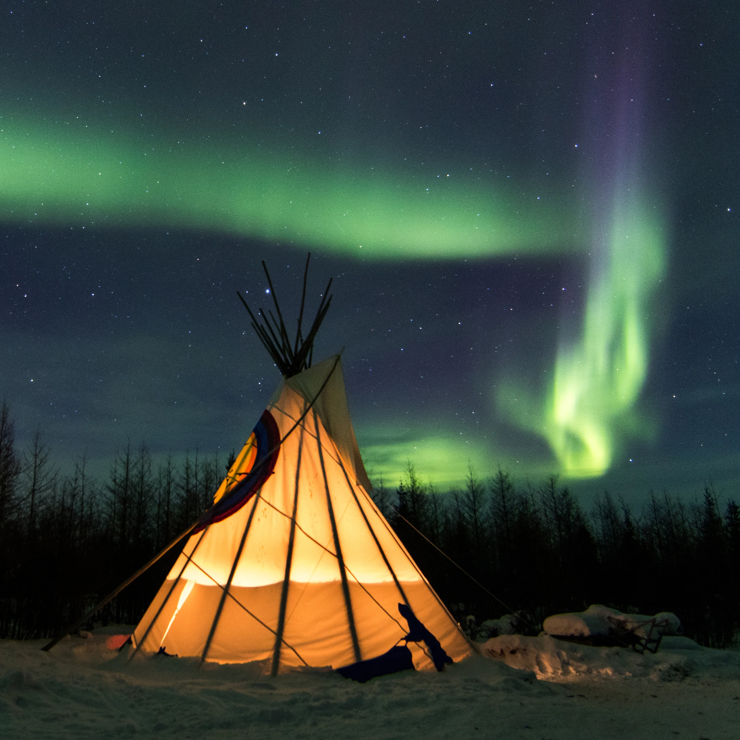 Churchill auroras at Wapusk Adventures