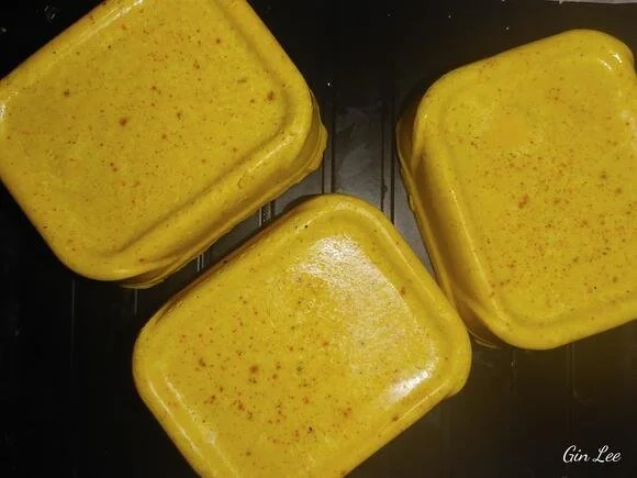 Homemade turmeric bar soap