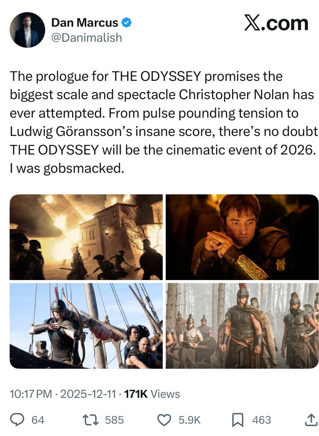 Christopher Nolan s The Odyssey Prologue Wooden Horses Trojan Christopher Nolan s The Odyssey Prologue Wooden Horses Trojan
