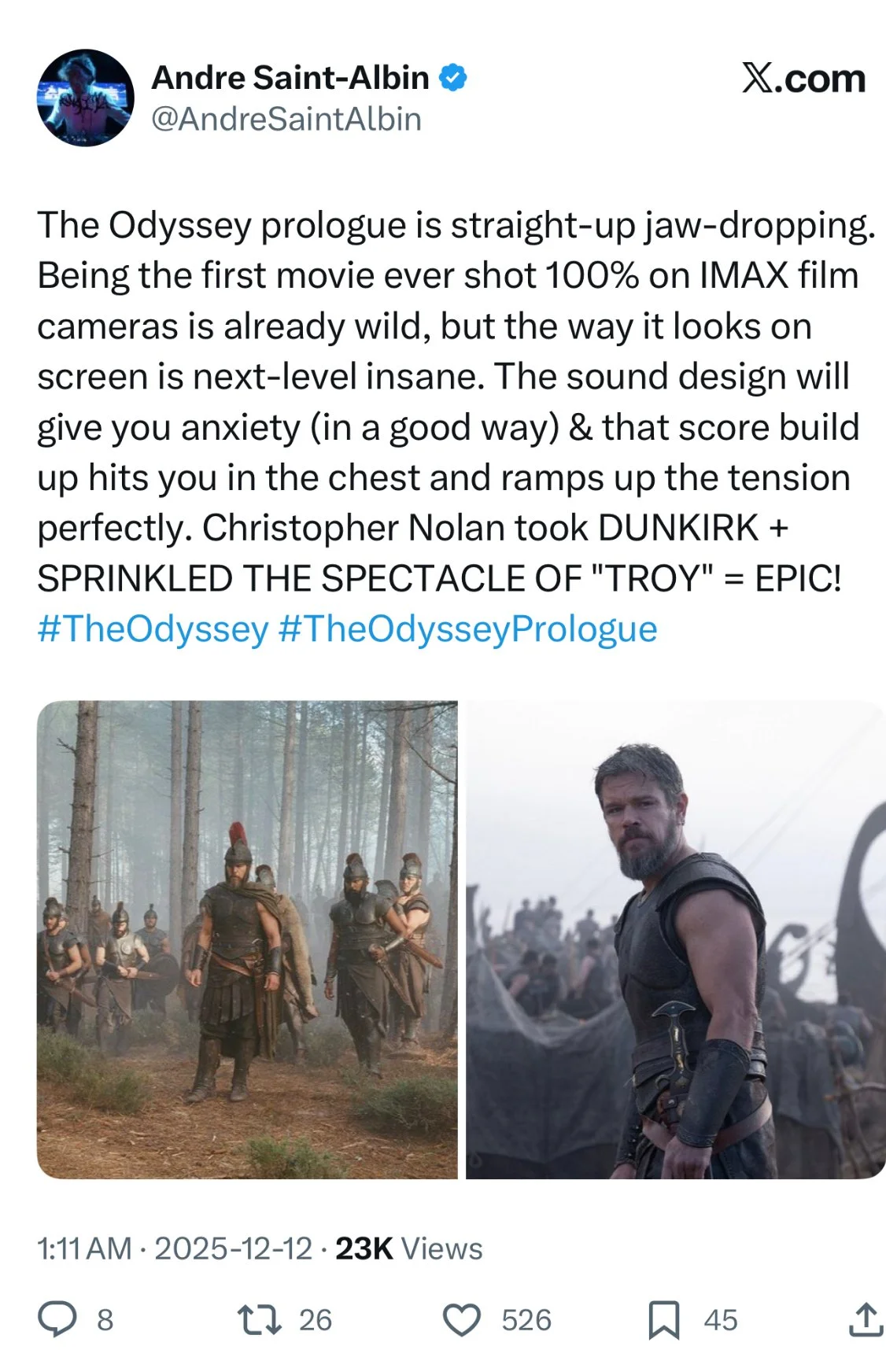Christopher Nolan s The Odyssey Prologue Wooden Horses Trojan Christopher Nolan s The Odyssey Prologue Wooden Horses Trojan