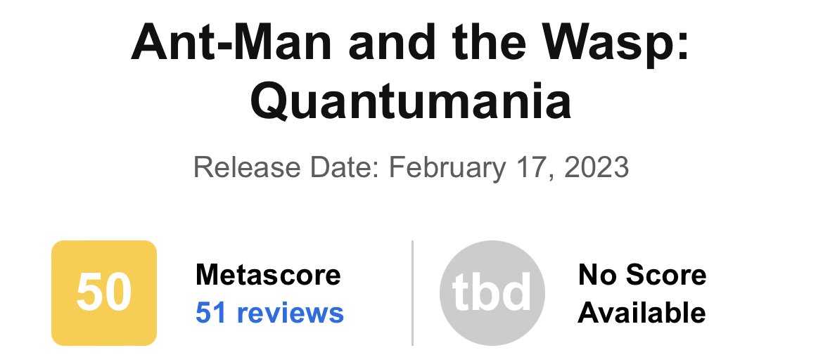 Ant-Man & the Wasp Quantumania Now Ties For Lowest Rated MCU Movie