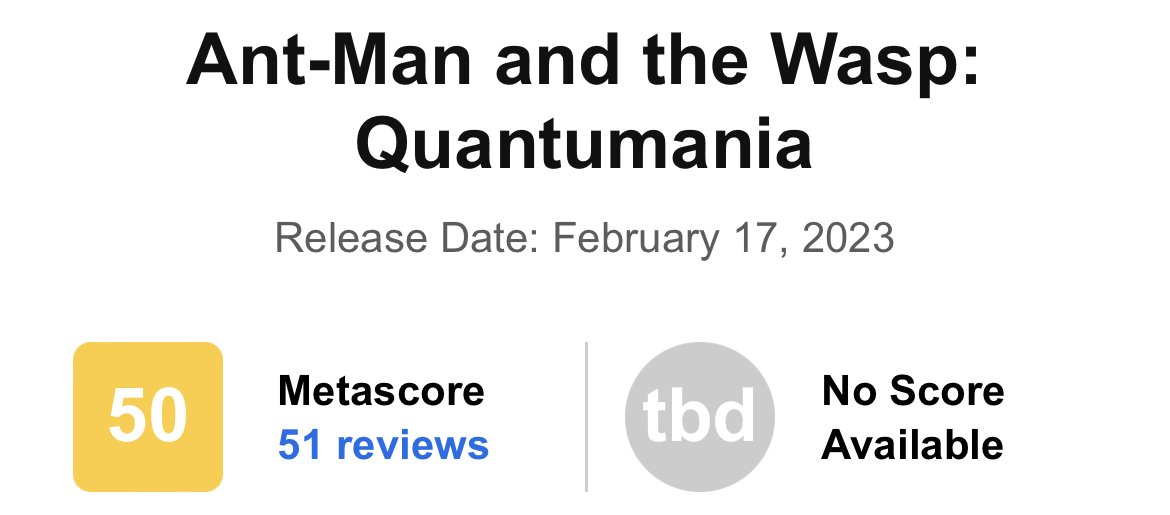 Ant-Man 3' Ties 'Eternals' for Worst Reviews in the MCU