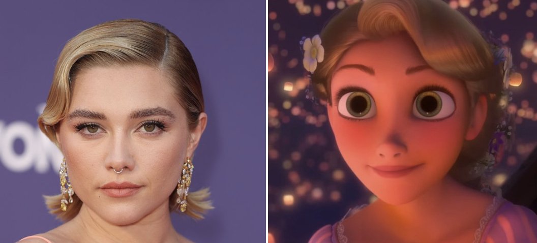Tangled Live-Action - First Look At Florence Pugh As Rapunzel 