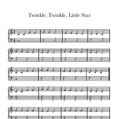 Twinkle Twinkle Little Star - 3 ways