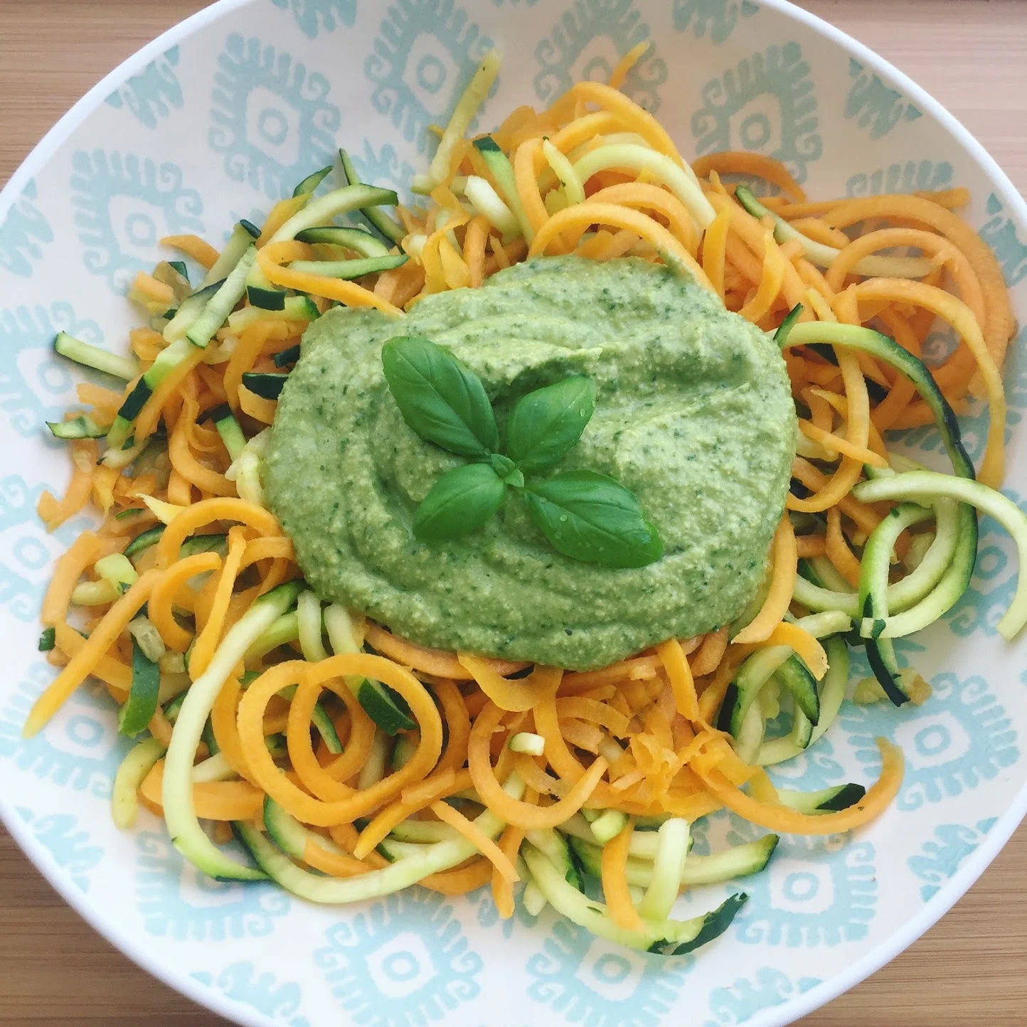 Day 22: Zucchini Noodles with Avocado-Cashew Alfredo from The How Not to Die Cookbook