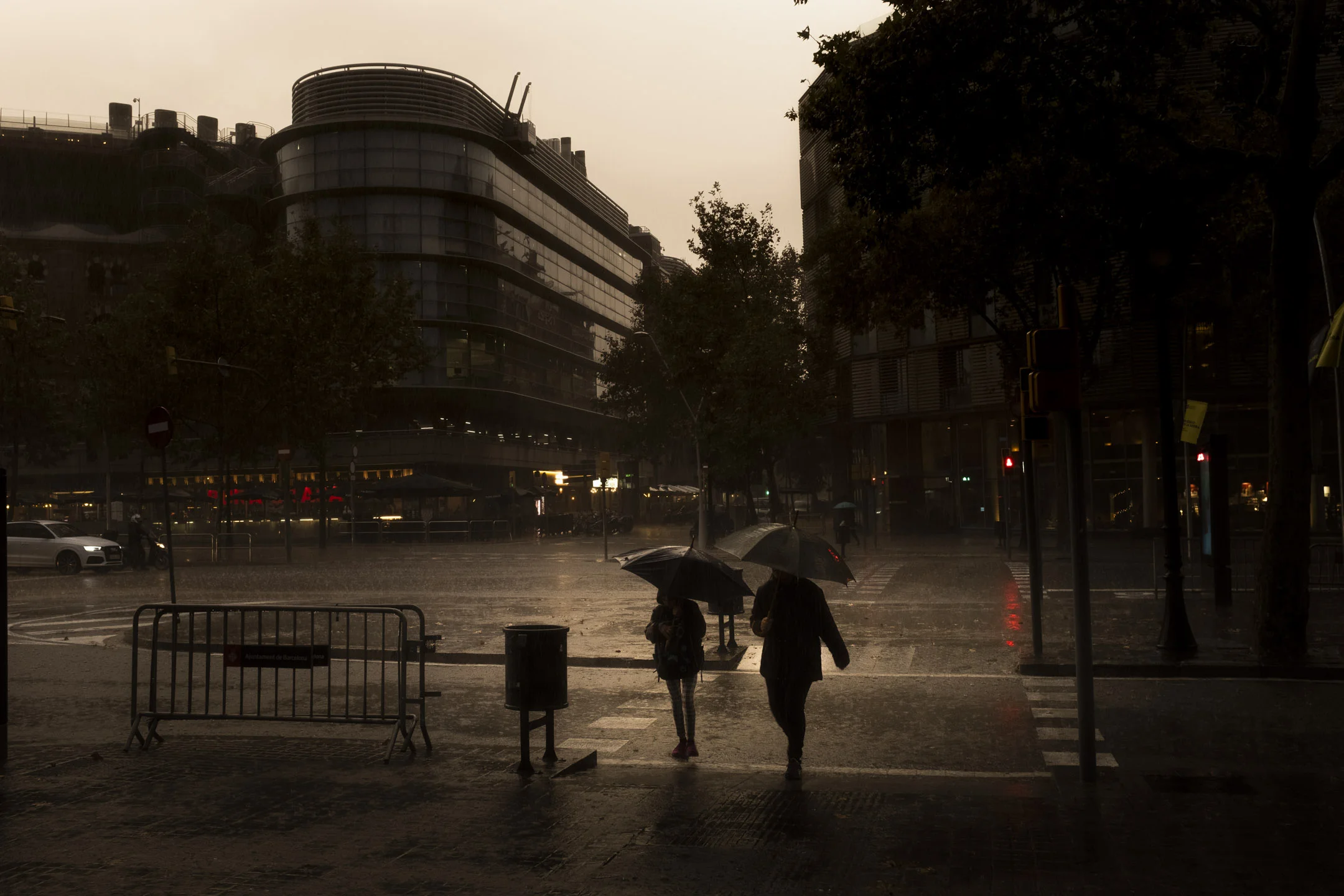 Barcelona - torrential rain