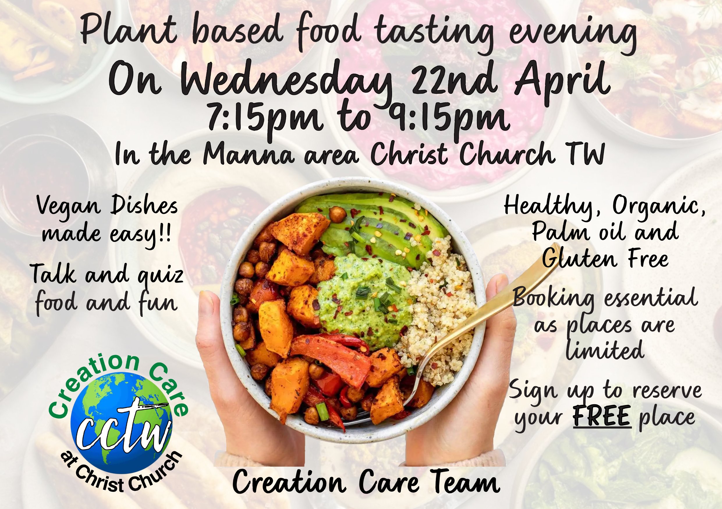 Creation Care Plant Based Food Tasting Evening 