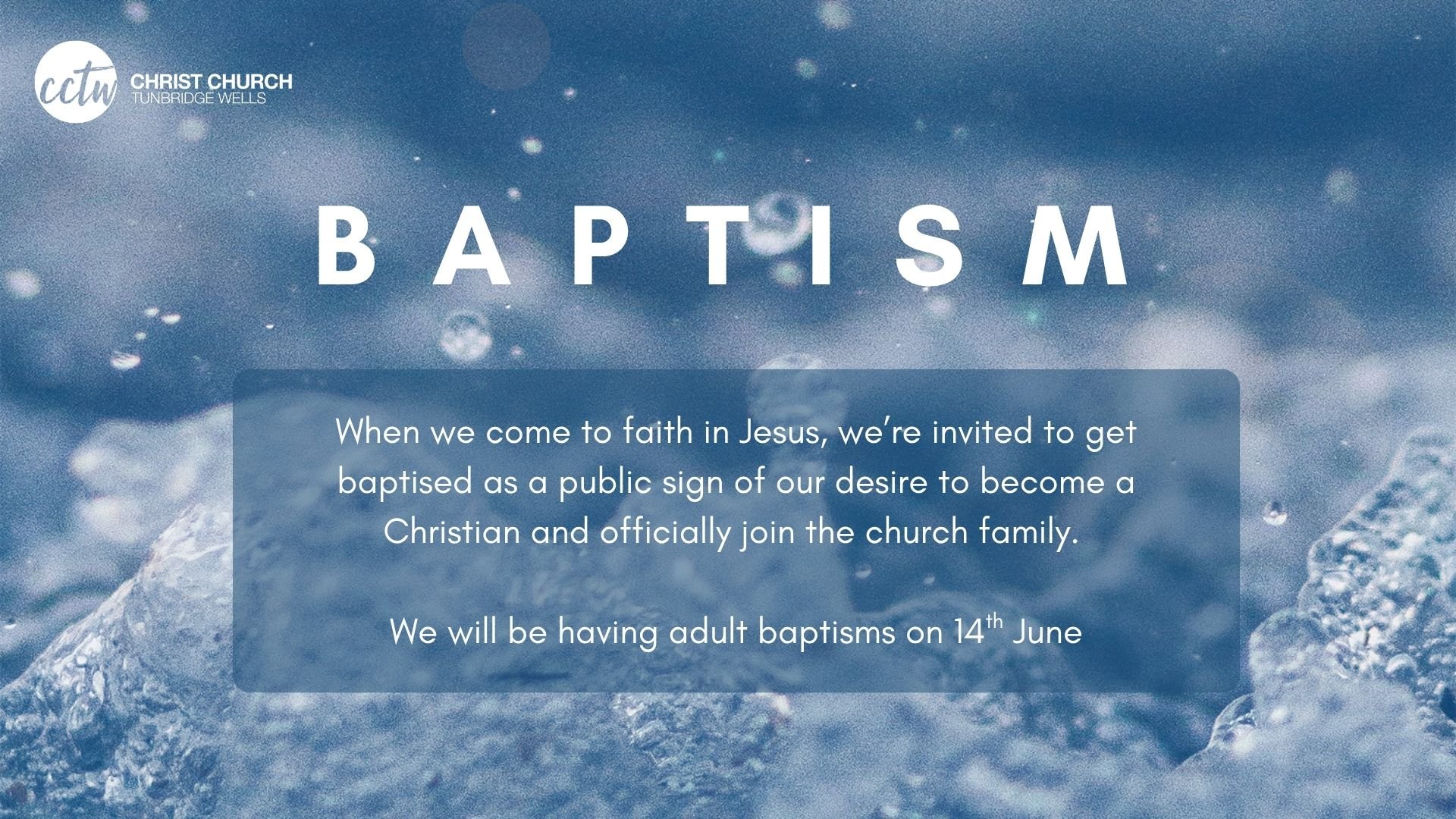 Baptism Sunday