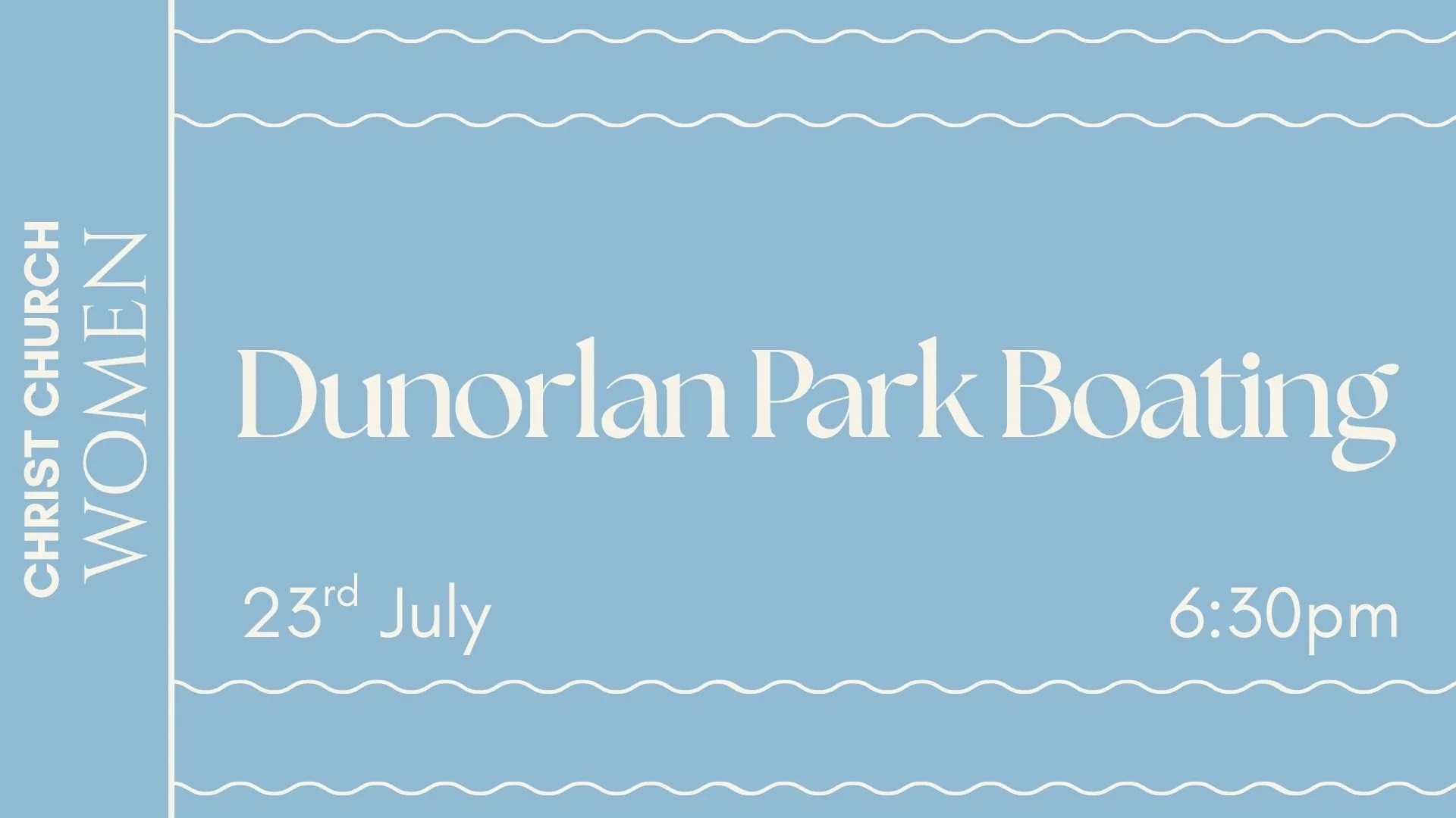 Women's Social: Boating at Dunorlan