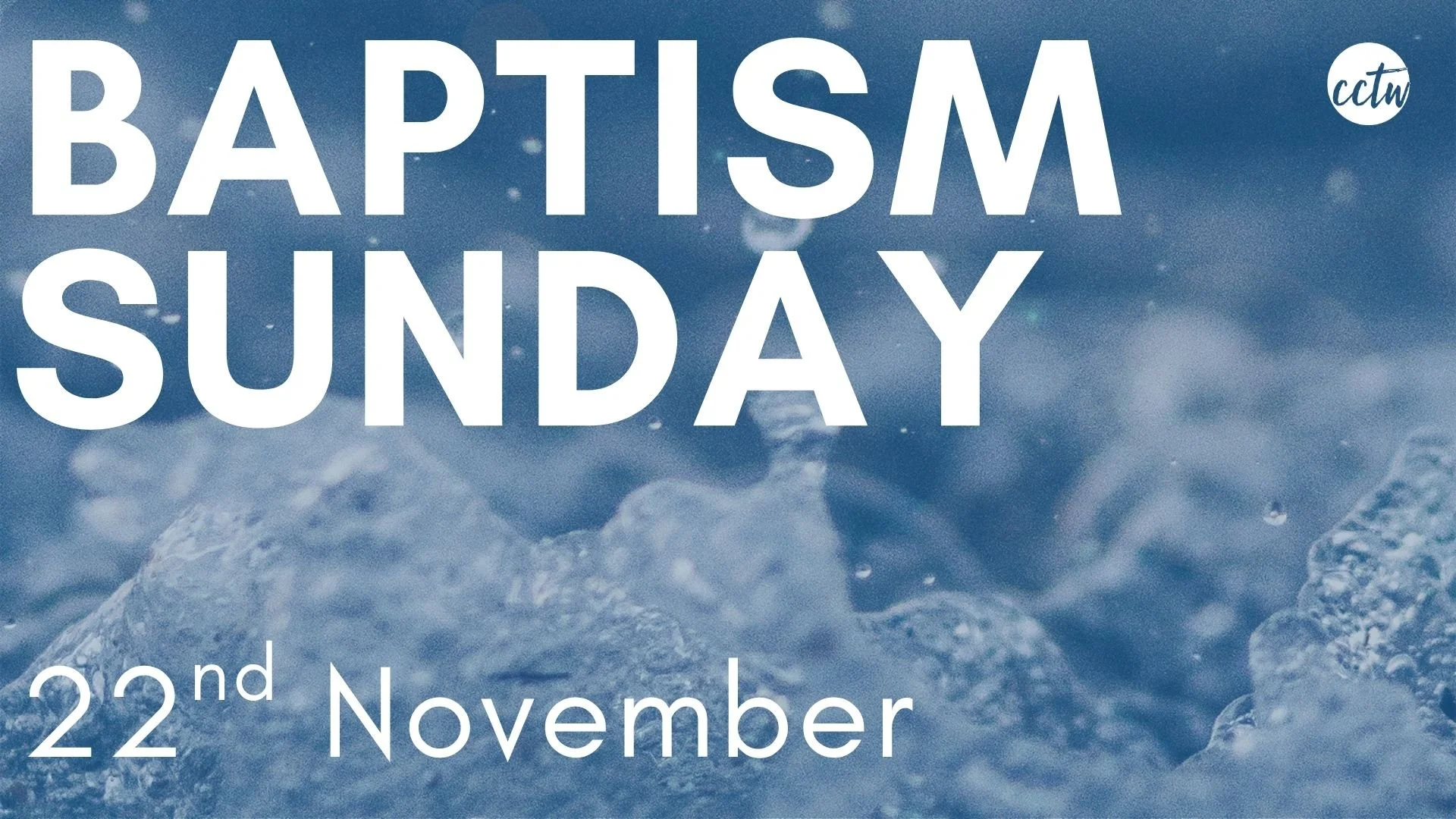 Baptism Sunday