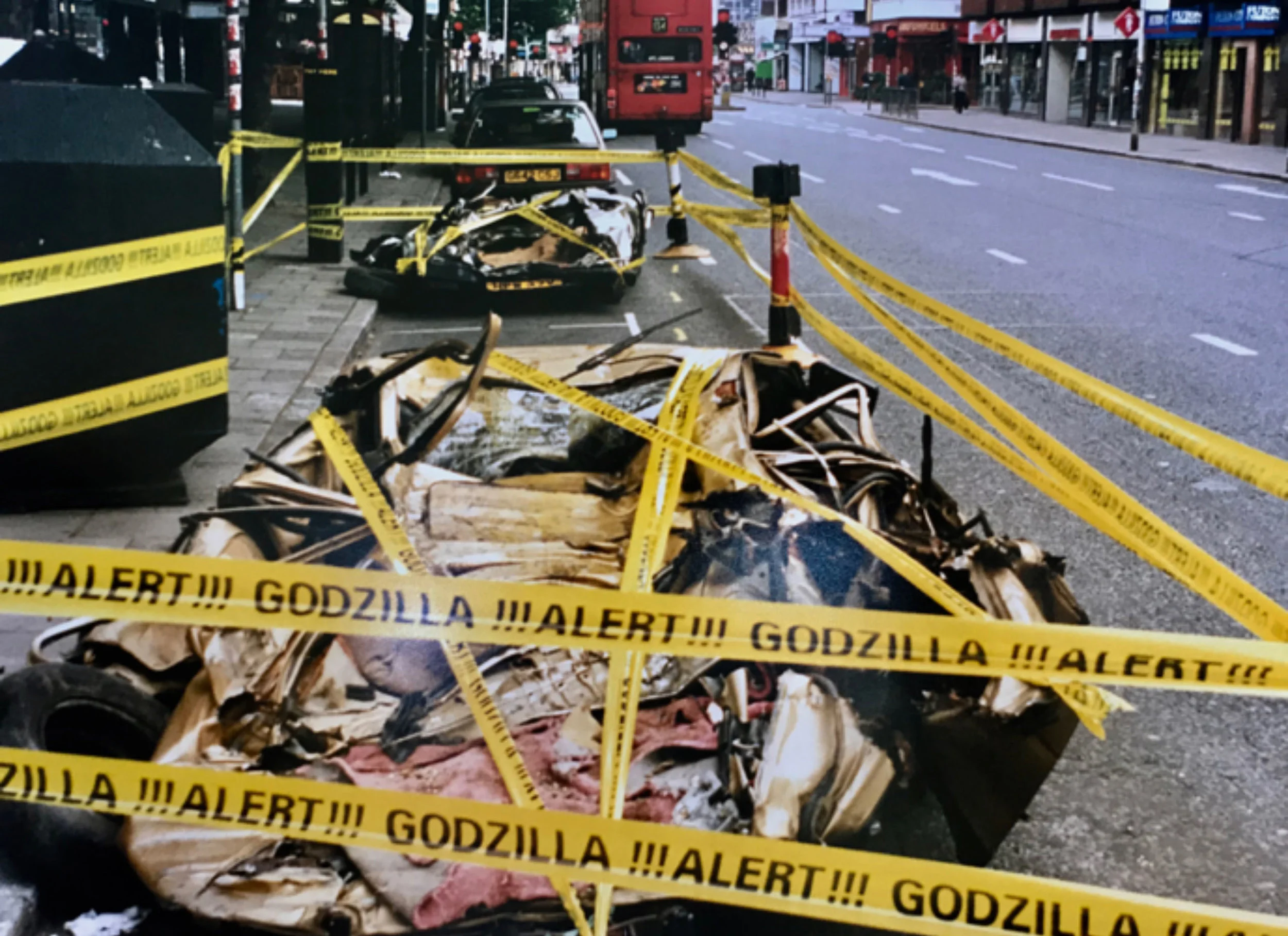 ‘GODZILLA’ Award winning campaign, crushing cars and leaving them, legally, on parking spaces all over Central London for the film launch.