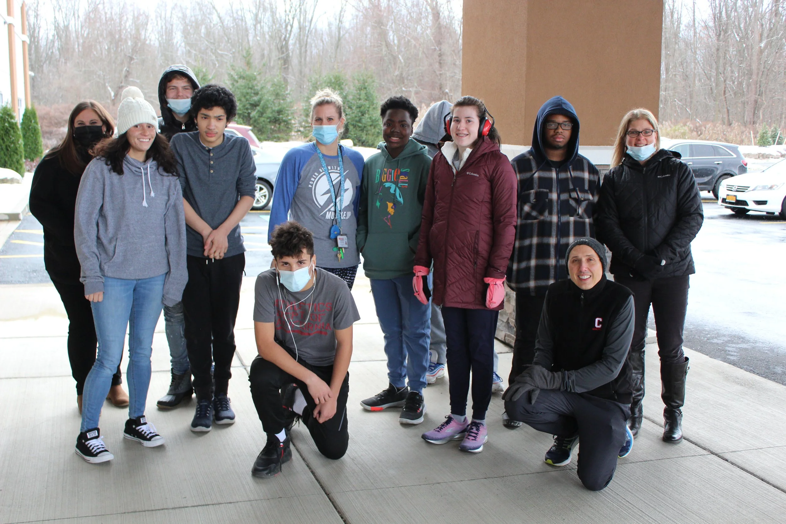 Braving the cold at Westview