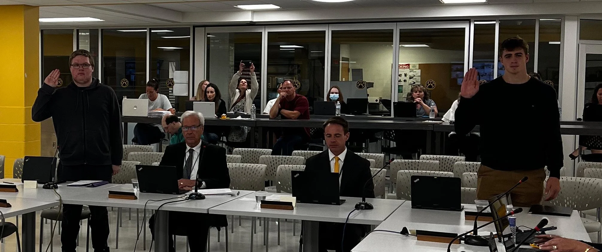 HF-L Board of Education Swears In Student Representatives 