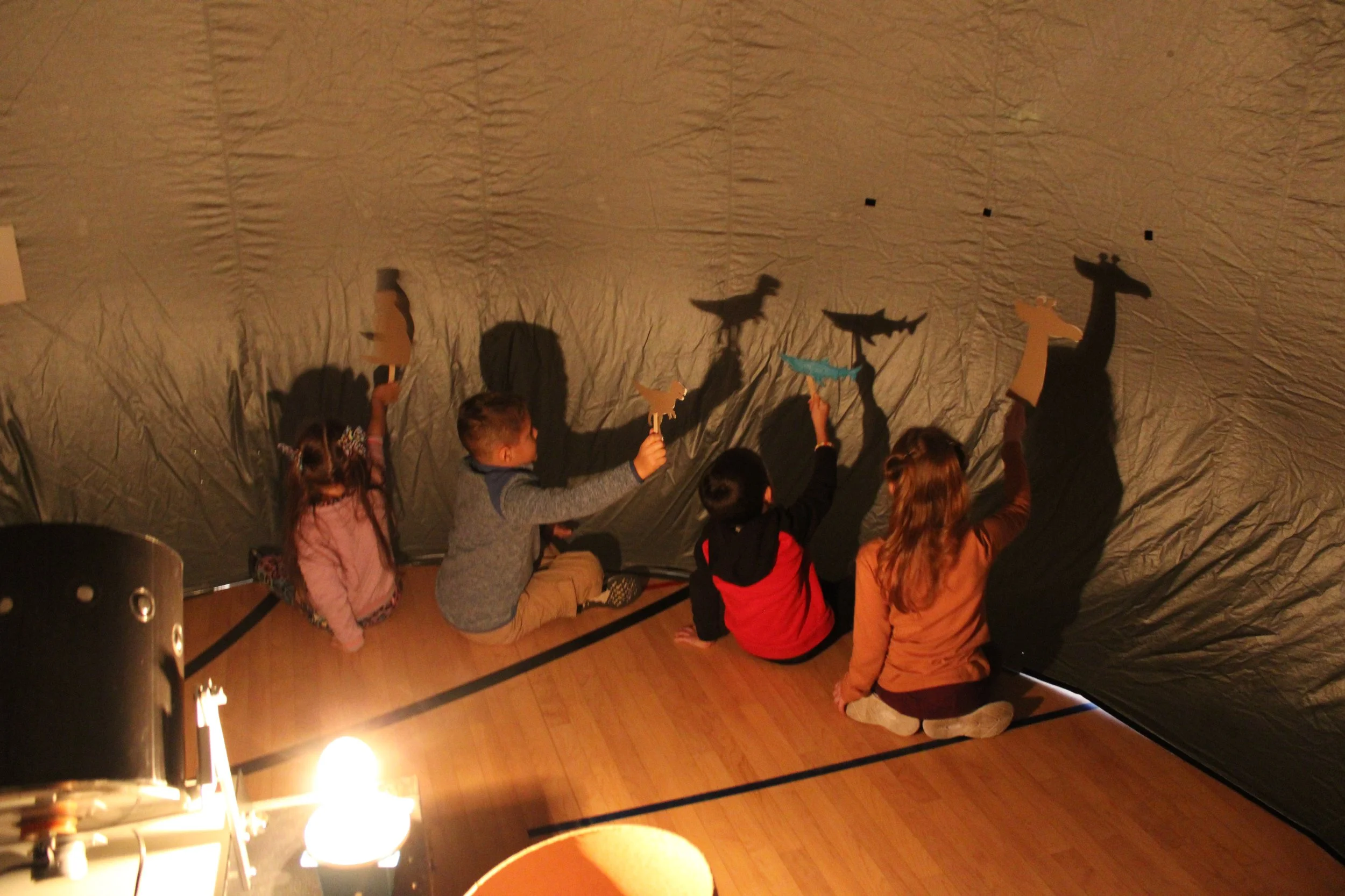 Students Explore the Night Sky in the StarLab