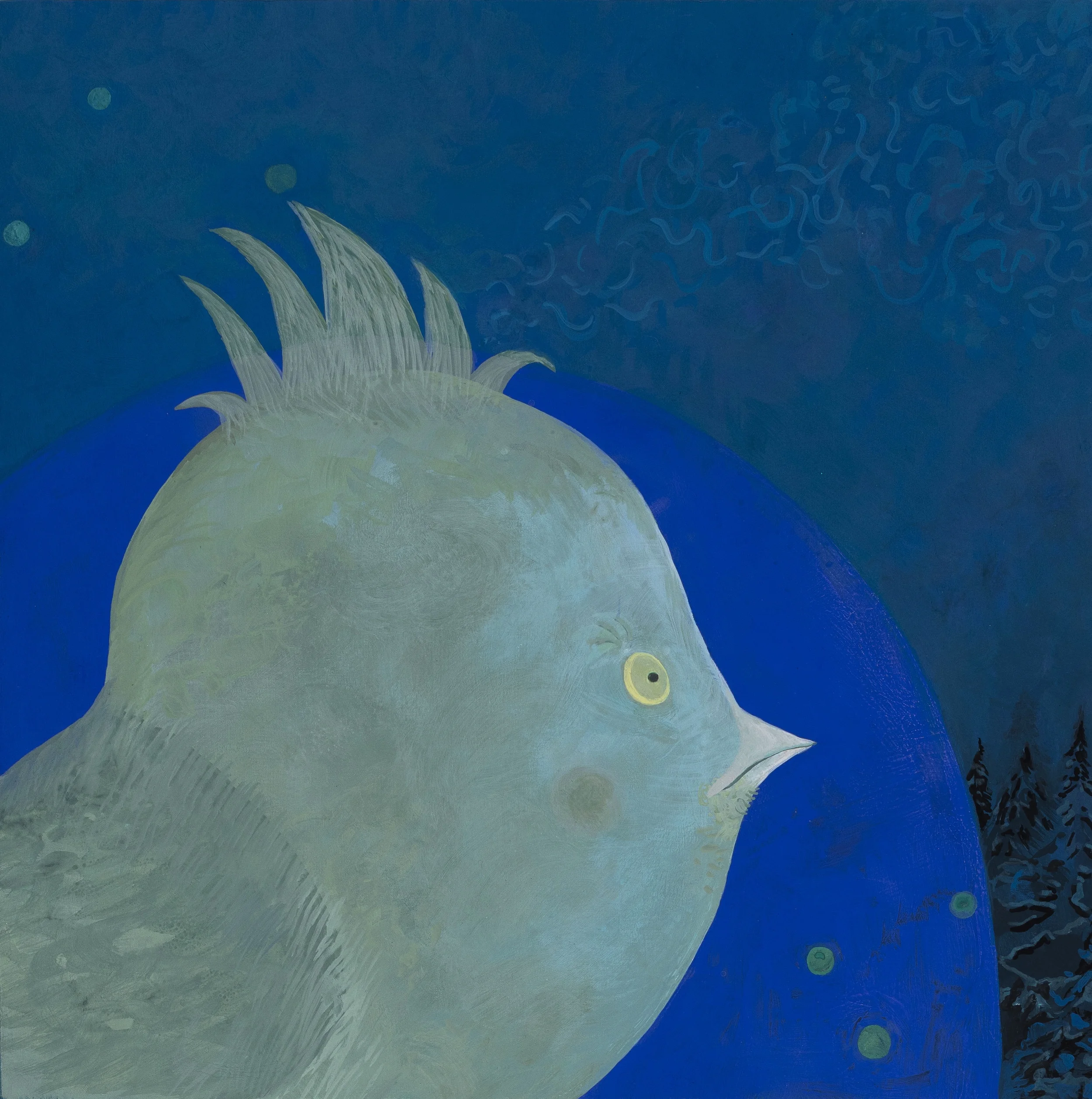 Out Of The Woods I acryla gouache on panel I 12" x 12"