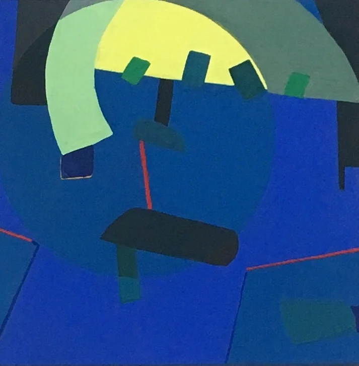 After Miro I acryla gouache on panel I 4" x 4"